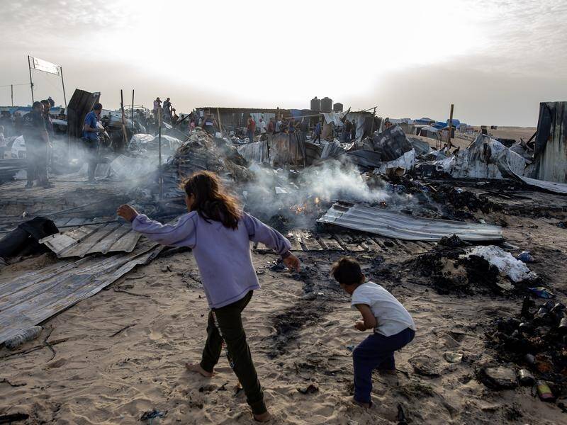 Israel's deadly air strike on a tent camp in Rafah sparked global condemnation. (EPA PHOTO)