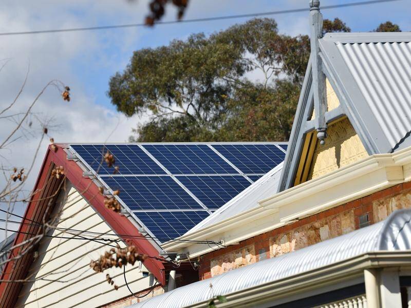 Solar panels boost the value of homes, according to a new report. (David Mariuz/AAP PHOTOS)