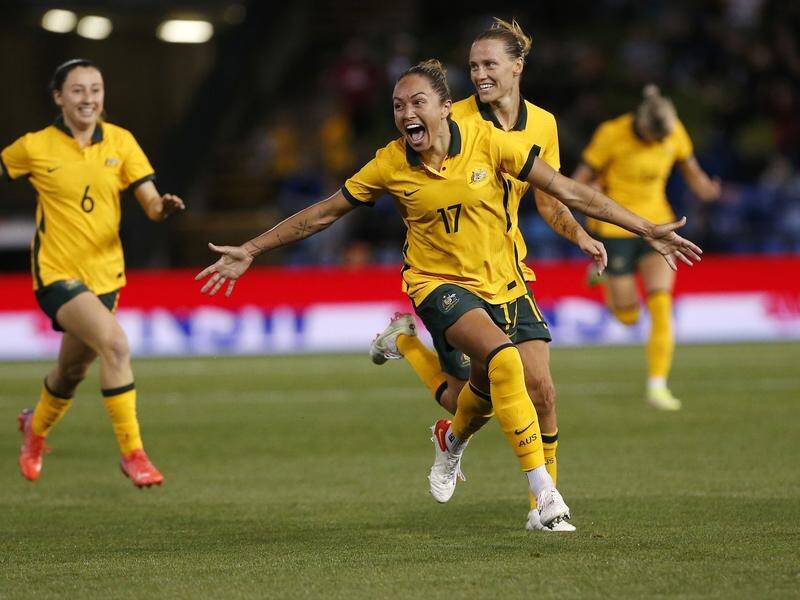 Kyah Simon has defied the odds to earn a spot in the Matildas' World Cup squad. (Darren Pateman/AAP PHOTOS)