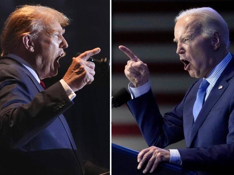 Donald Trump and Joe Biden's clash comes amid profound polarisation and deep anxiety among voters. (AP PHOTO)