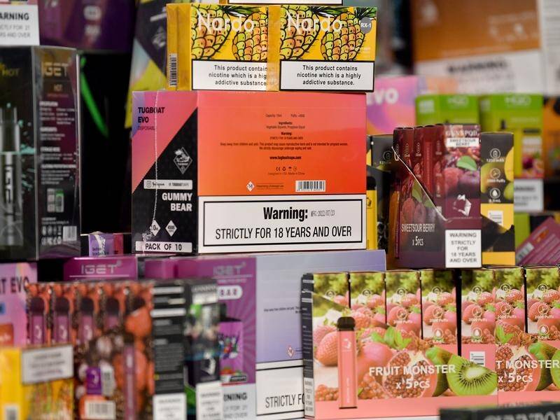 A crackdown on vaping will come into effect from Monday, among other changes. (Bianca De Marchi/AAP PHOTOS)