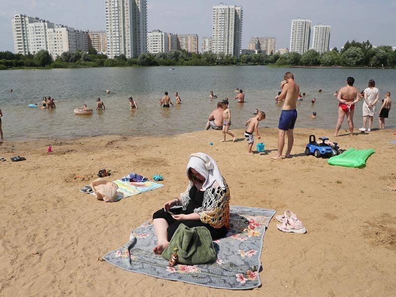 Abnormal, sweltering heat is being blamed for a spike in drownings across Russia. (EPA PHOTO)