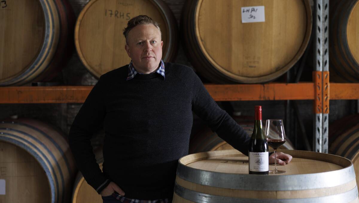 Winemaker Chris Carpenter from Lark Hill Winery. Picture by Keegan Carroll