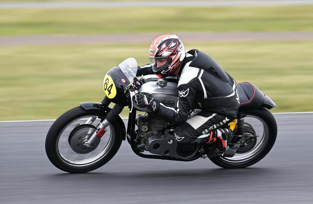 Paul Parlett on the Norton ESO. Picture by Colin Rosewarne. 