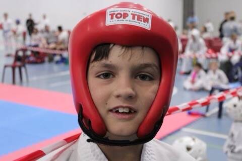 Hudson Wood is a young taekwondo star. Picture supplied.