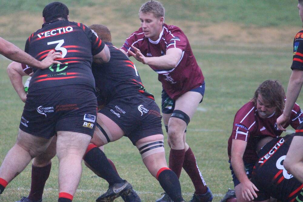 The Goulburn Dirty Reds First Grade in action against Gungahlin. Picture by Pete Oliver. 