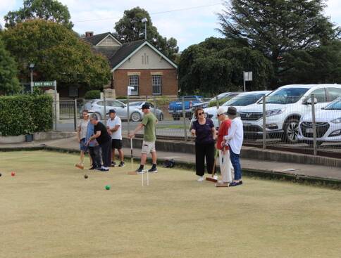 Everyone had a great time playing croquet. Pictures supplied. 