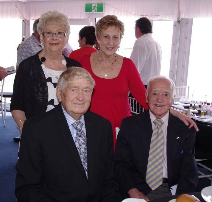 Fred Cooper (bottom left) at a Racing Club function in 2015. File picture. 