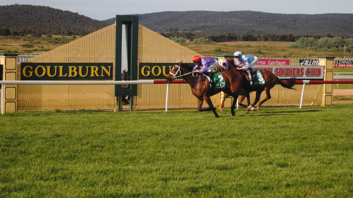 Oscar Zulo edged out Coal Crusher to take out Goulburn Cup. 
