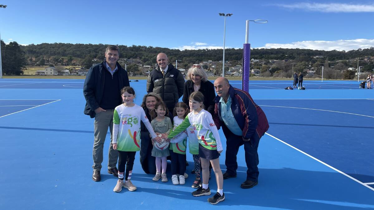 Upgrades to netball courts at Carr Confoy Oval are complete. Pictures by Burney Wong. 