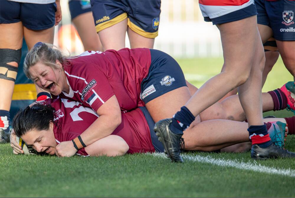 The Goulburn Dirty Reds Women go down to ADFA in grand final. Picture by Pete Oliver.