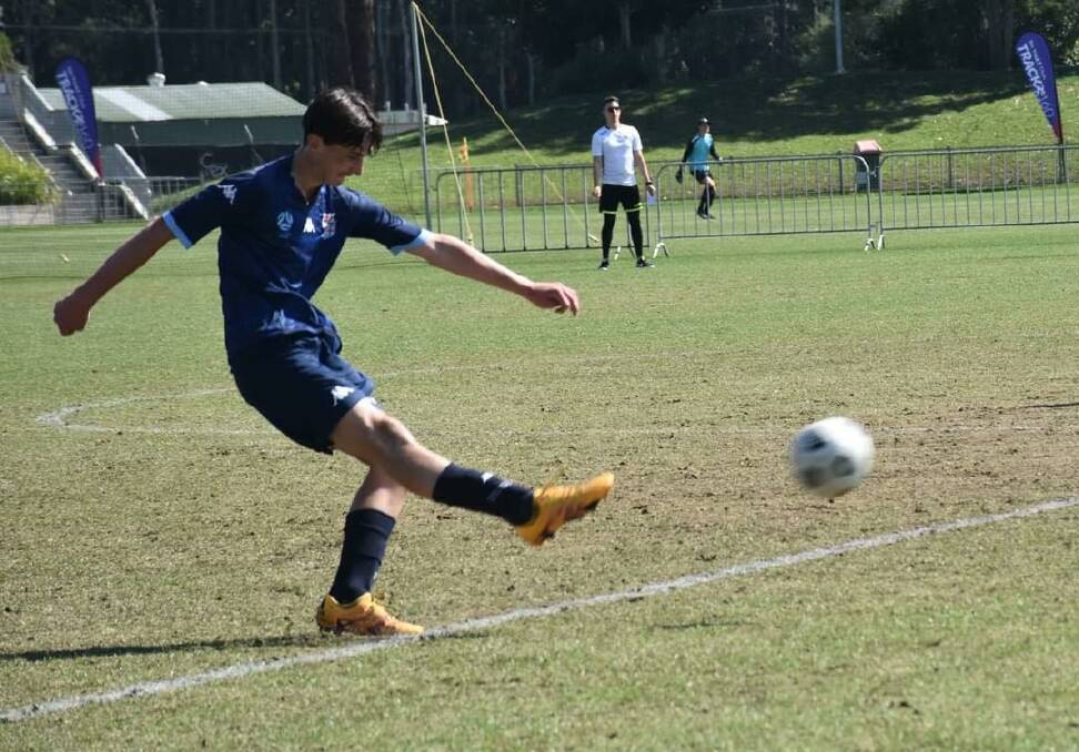 Caolan Hazell playing for the NSW Country u14s team. Picture by Robert Hazell. 