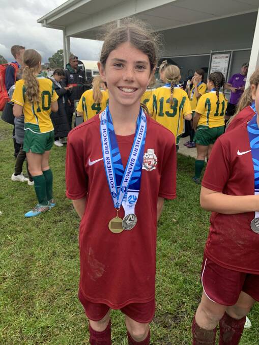 Ava Nicholson is always impressing on the soccer field. Photo: supplied. 
