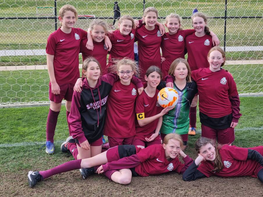 The STFA u12 girls played really well in the country cup. Photo: Supplied.