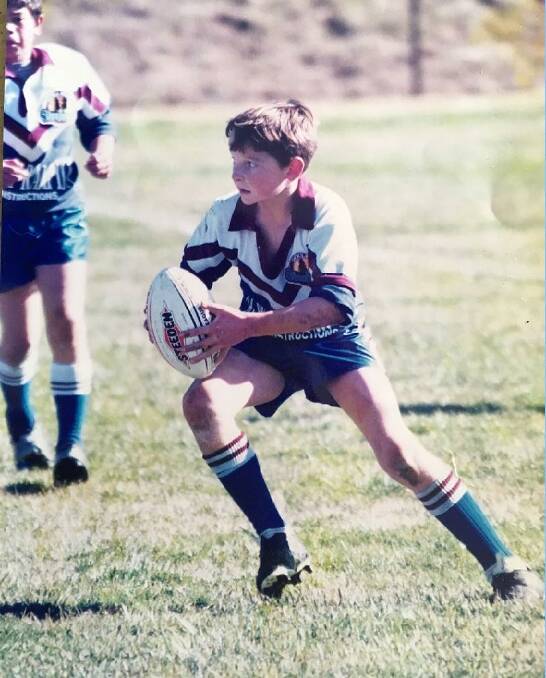 Jarrod Croker during his junior days at the Goulburn Stockmen. Picture supplied.