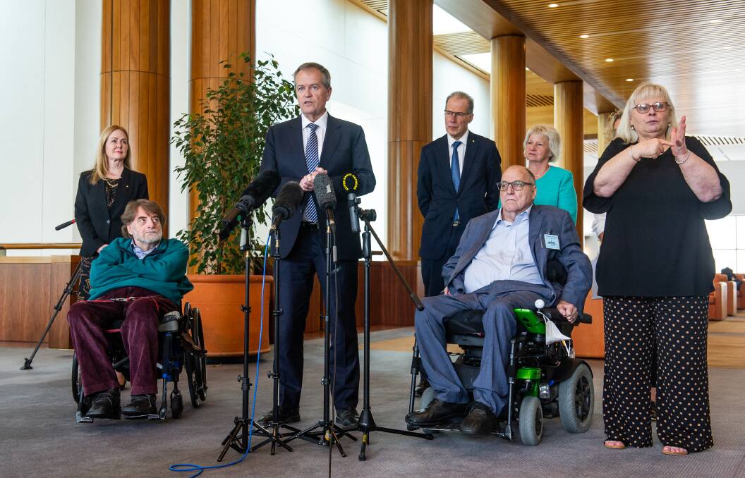 NDIS Minister Bill Shorten has announced a root-and-branch review of the scheme. Picture by Elesa Kurtz