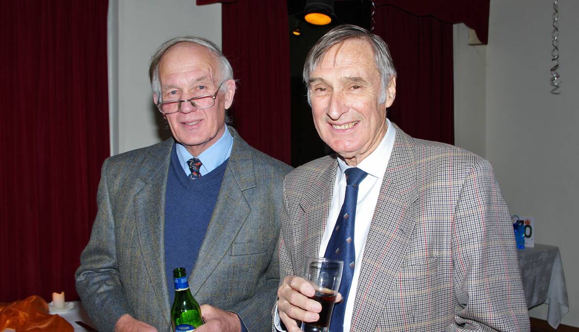 Mr Lyttle, pictured (left) with his good mate Jack Micklethwaite at his birthday party.